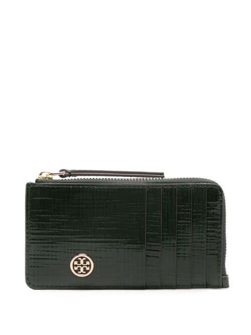 Robinson Crosshatched Card Holder TORY BURCH | 158691300